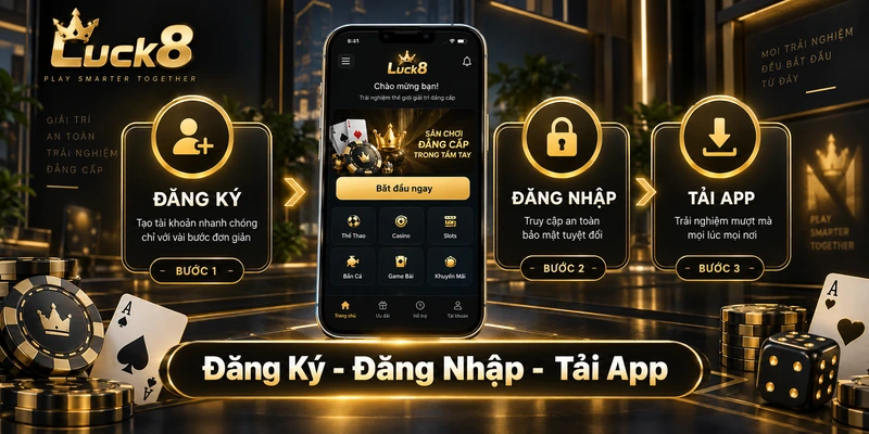 Hướng Dẫn Đăng Ký, Đăng Nhập Và Tải App Luck8